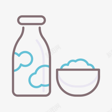 酸奶美食家3原色图标