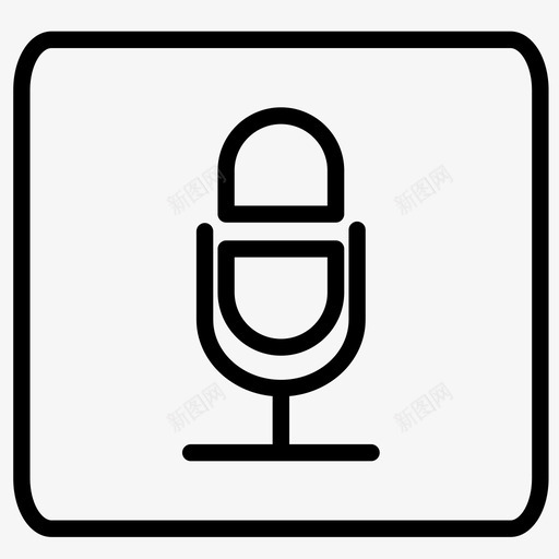 录音机麦克风音乐svg_新图网 https://ixintu.com 麦克风 录音机 音乐 声音