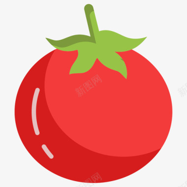 番茄纯素41平坦图标