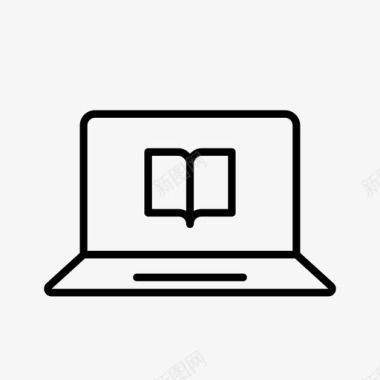 电子书笔记本电脑个人电脑图标