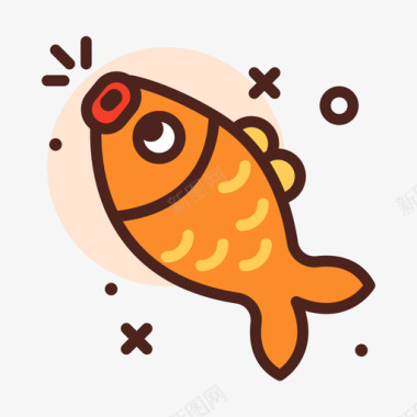 鱼中国新年64线颜色图标