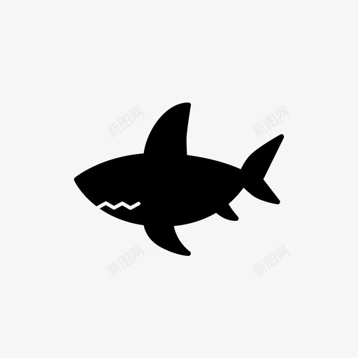 鲨鱼潜水海洋svg_新图网 https://ixintu.com 潜水 鲨鱼 海洋 水下 图标 集雕文