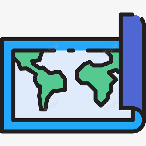 地图地理44线颜色svg_新图网 https://ixintu.com 地图 地理 颜色