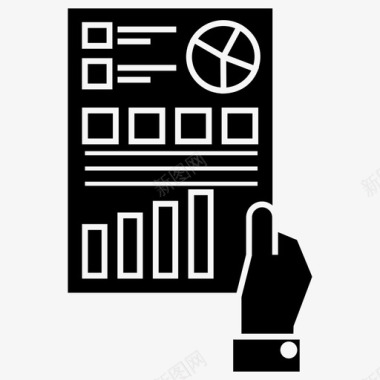 月度统计图分析统计报告图标