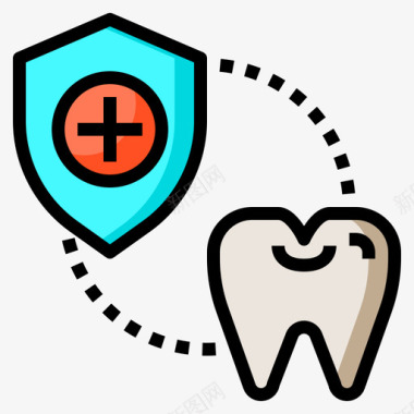 保护牙科医生2线性颜色图标