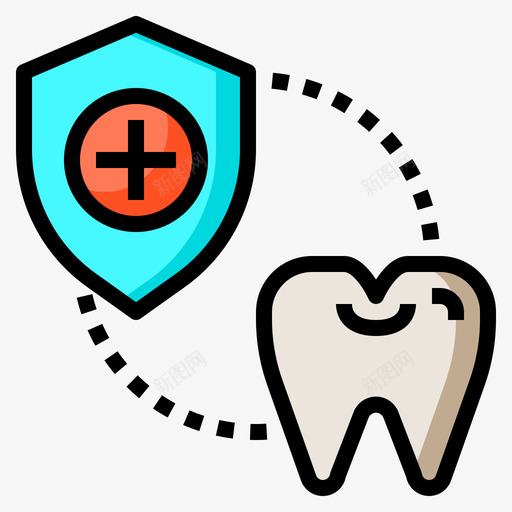 保护牙科医生2线性颜色svg_新图网 https://ixintu.com 保护 牙科 医生 线性 颜色