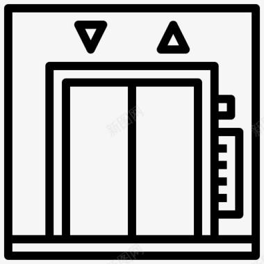 电梯建筑73直线型图标