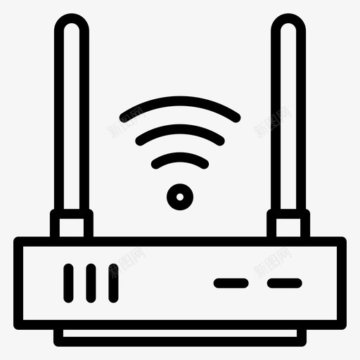 调制解调器硬件41线性svg_新图网 https://ixintu.com 调制解调器 硬件 线性