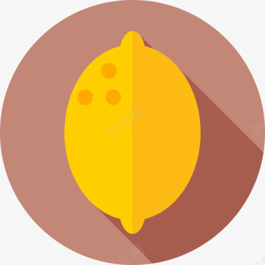 柠檬水果和蔬菜4平的图标