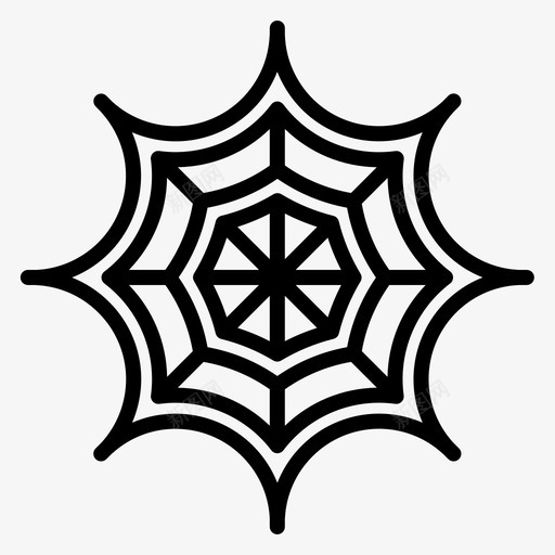 蜘蛛网魔法61线状svg_新图网 https://ixintu.com 蜘蛛网 魔法 线状