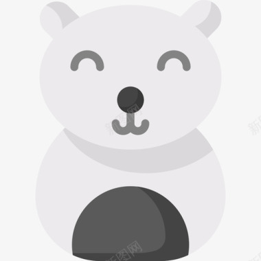 北极熊北极28扁平图标