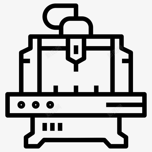 数控铣床切割机工业加工机svg_新图网 https://ixintu.com 切割机 数控 铣床 矢量图 矢量 机床 工具 技术 技术工 成套 射流