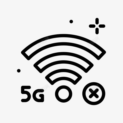 断开5g1线性svg_新图网 https://ixintu.com 断开 5g 线性