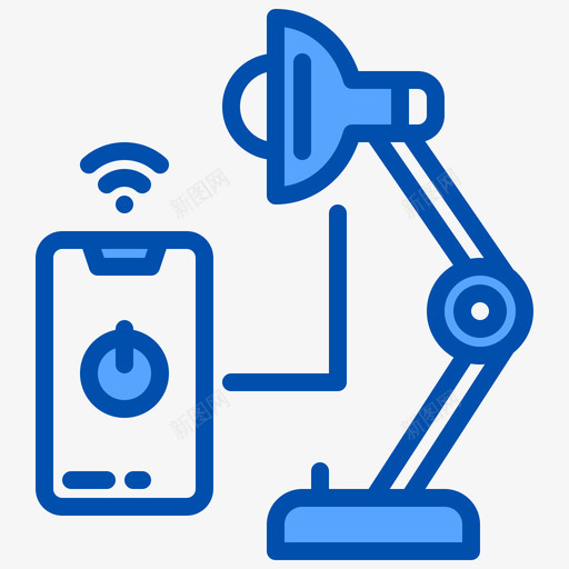 灯光控制物联网156蓝色svg_新图网 https://ixintu.com 灯光 控制 联网 蓝色