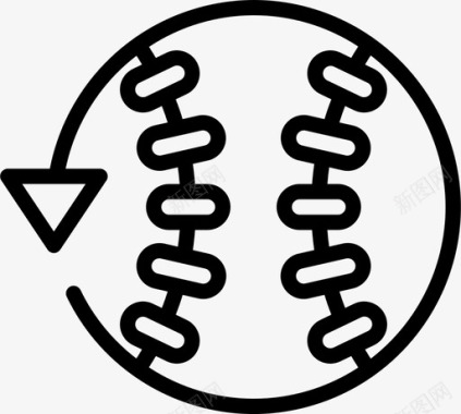 重播棒球56直线图标