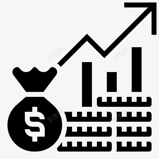 指数投资类型2字形svg_新图网 https://ixintu.com 指数 投资 投资类 类型 字形