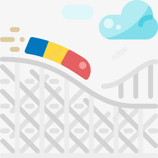 云霄飞车嘉年华54扁平svg_新图网 https://ixintu.com 云霄 飞车 嘉年华 扁平