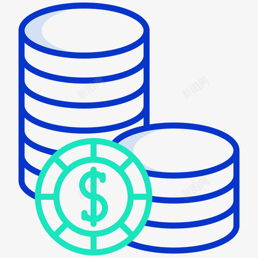 硬币赌场110轮廓颜色svg_新图网 https://ixintu.com 硬币 赌场 轮廓 颜色