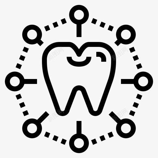 牙科护理牙科医生直系svg_新图网 https://ixintu.com 牙科 护理 医生 直系