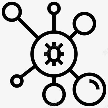 分子科学10线性图标