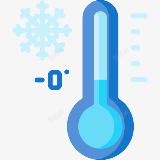 温度计冬季133扁平svg_新图网 https://ixintu.com 温度计 冬季 扁平