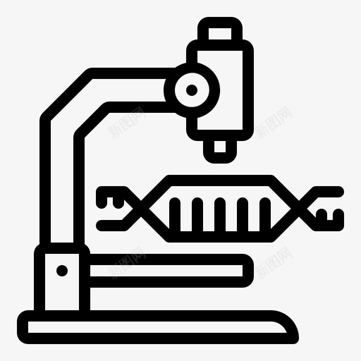 显微镜dnacrispr实验室svg_新图网 https://ixintu.com 显微镜 dna crispr 实验室 医学