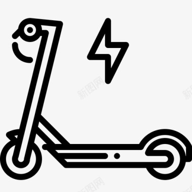 电动滑板车电池电力图标