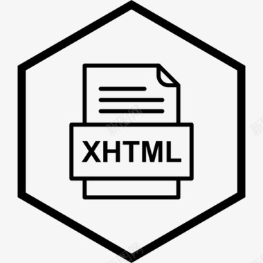 xhtml文件文档文件类型格式图标