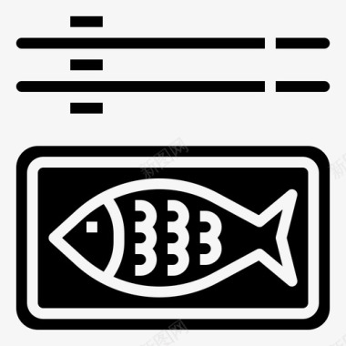 鱼东方食物7填充图标