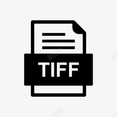 tiff文件文档图标文件类型格式图标
