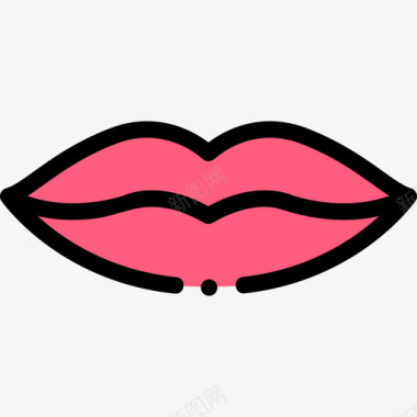 嘴唇美丽120线性颜色图标