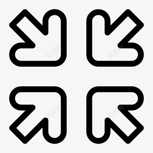 集合箭头集合最小化svg_新图网 https://ixintu.com 集合 箭头 缩小 最小化 导航 papt