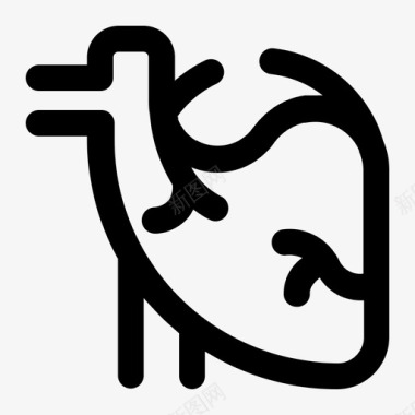 心脏器官心脏病心血管图标