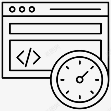 网页速度网页速度测试搜索引擎优化图标