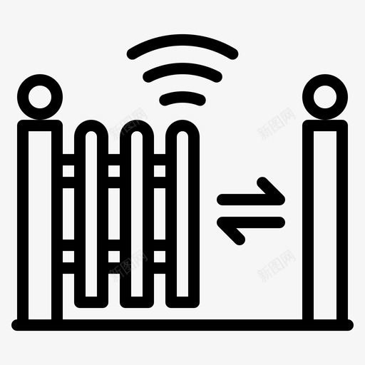 围栏物联网149线性svg_新图网 https://ixintu.com 围栏 联网 线性