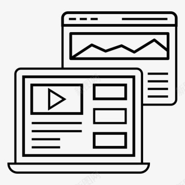 视频教程在线视频用户界面图标