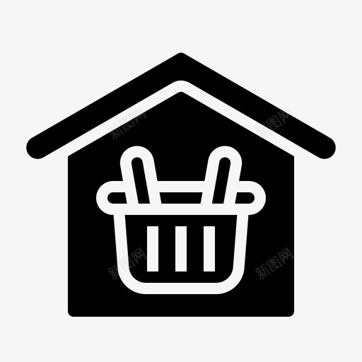 商店市场19填充svg_新图网 https://ixintu.com 商店 市场 填充