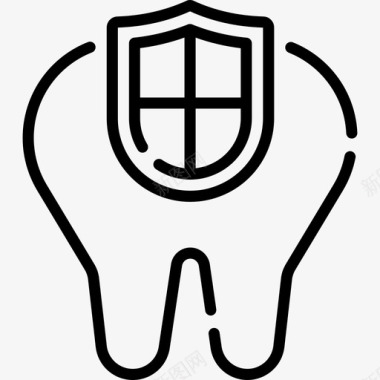 牙科护理牙科护理33线性图标