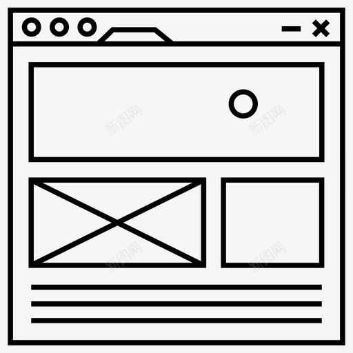 网页界面公司网站用户界面svg_新图网 https://ixintu.com 网页 界面 网站 用户界面 布局 公司 网页设计 流线 套件 向量 图标