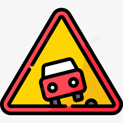 道路警告和警告4线颜色svg_新图网 https://ixintu.com 警告 道路 颜色