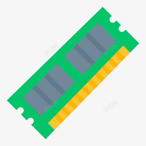 Ram计算机硬件34扁平svg_新图网 https://ixintu.com Ram 计算机 硬件 扁平
