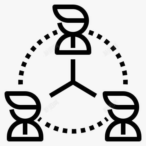 团队业务要素9线性svg_新图网 https://ixintu.com 团队 业务 要素 线性