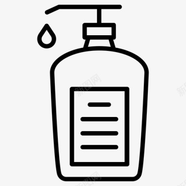 液体肥皂清洁卫生图标