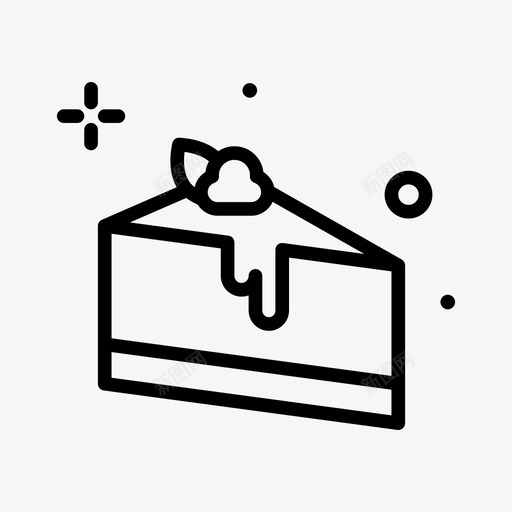 芝士蛋糕烘焙甜点1线性svg_新图网 https://ixintu.com 芝士 蛋糕 烘焙 甜点 线性