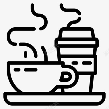 线性睡眠咖啡53图标