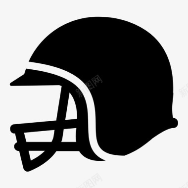 头盔美式足球运动员图标