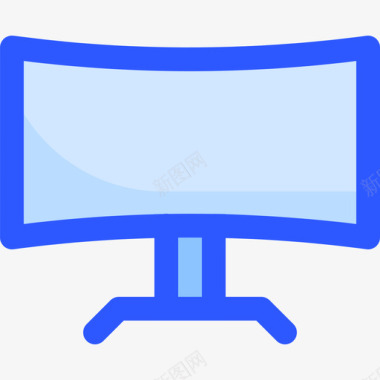 显示器计算机硬件39蓝色图标