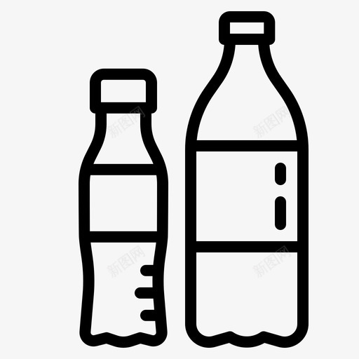 瓶子超市83线性svg_新图网 https://ixintu.com 瓶子 超市 线性