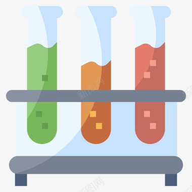 试管科学8号扁平图标