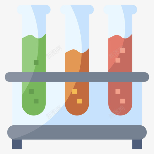 试管科学8号扁平svg_新图网 https://ixintu.com 试管 科学 8号 扁平